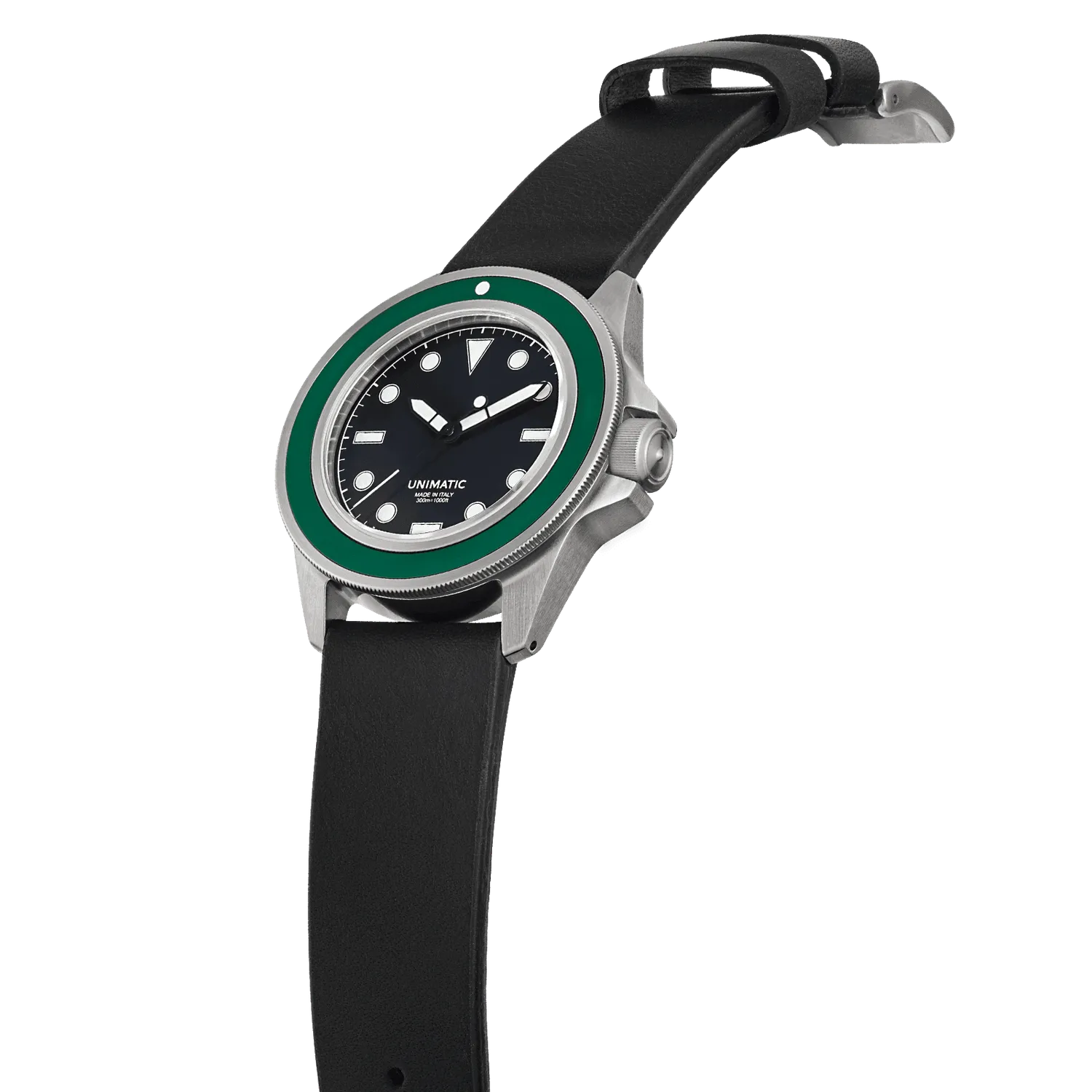 Unimatic Modello Uno U1S-FAI duikhorloge FAI groen