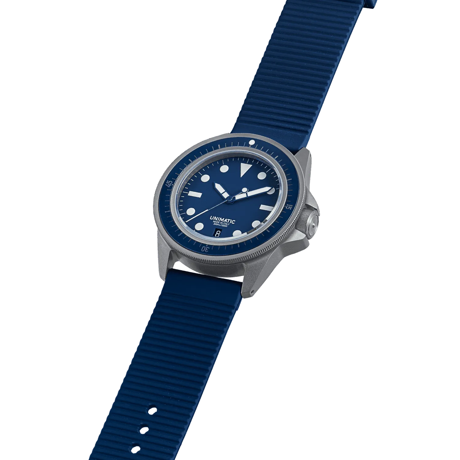 Unimatic Modello Uno U1S-T-MP duikhorloge blauw titanium