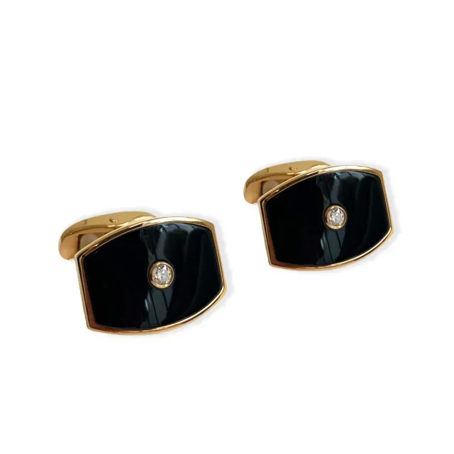 Juwelier Ripassa gouden manchetknopen emaille