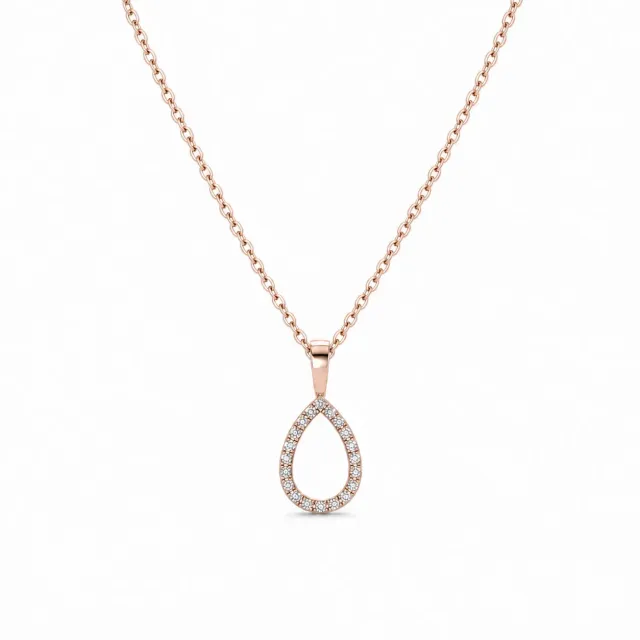 Juwelier Ripassa rosé gouden diamanten hanger