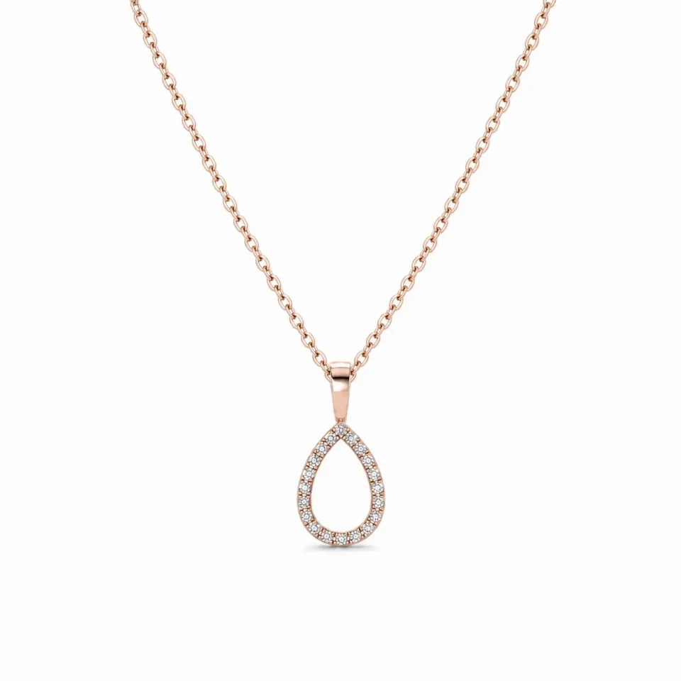 Juwelier Ripassa rosé gouden diamanten hanger