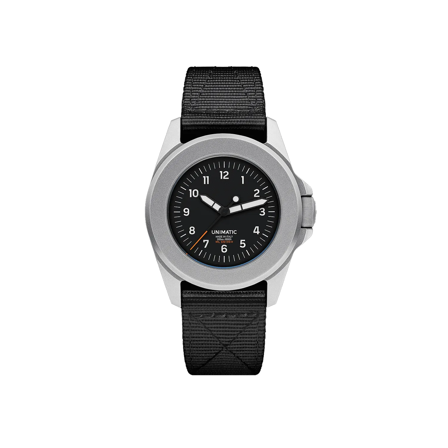 Unimatic Modello Quattro UT4 horloge zwart quartz