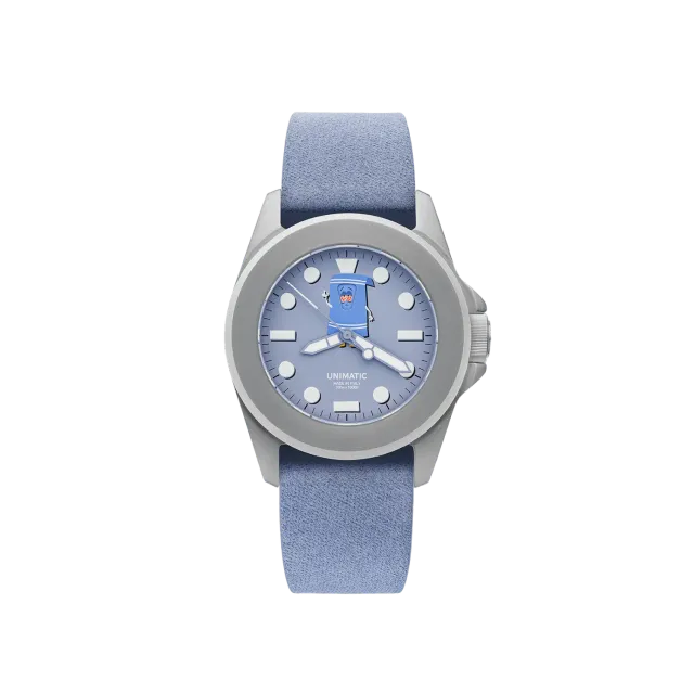 Unimatic Modello Quattro UT4-TW horloge paars 300m