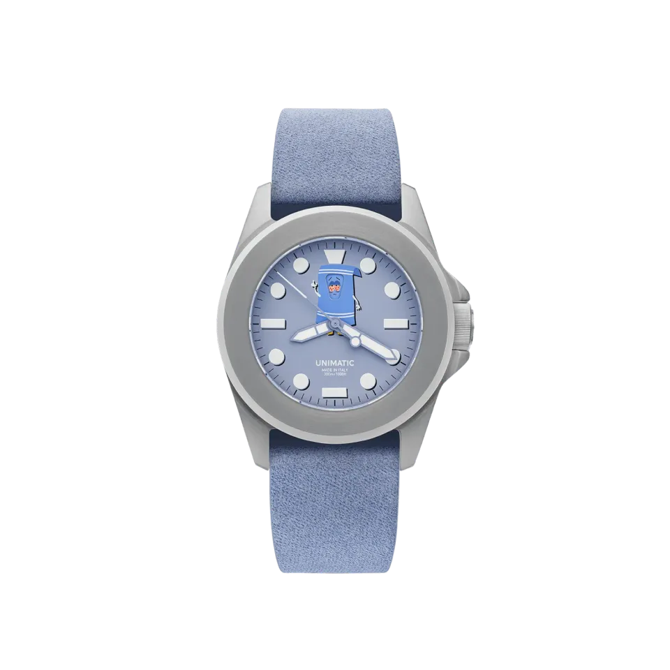 Unimatic Modello Quattro UT4-TW horloge paars 300m
