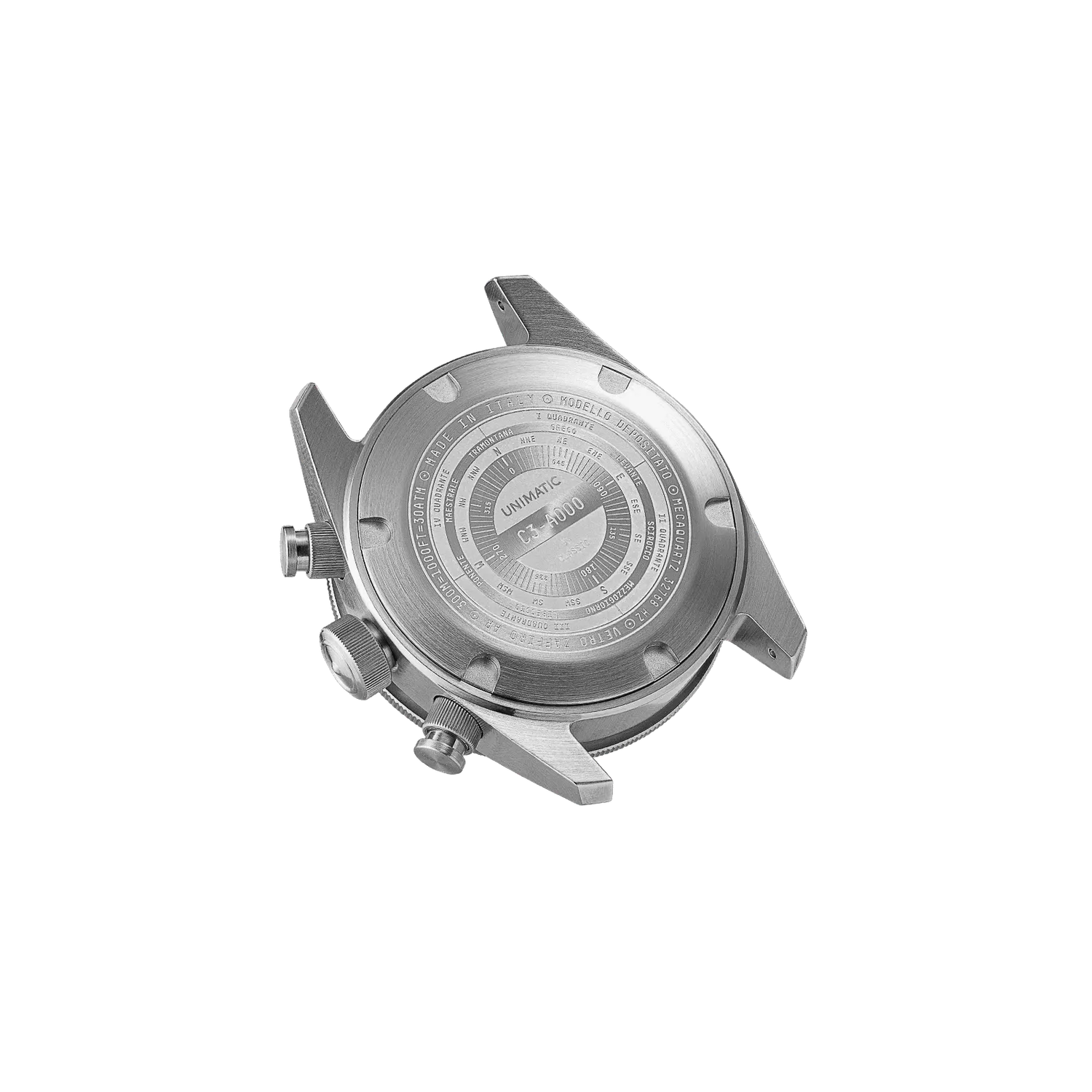 Unimatic Modello Tre UC3 horloge chrono zwart