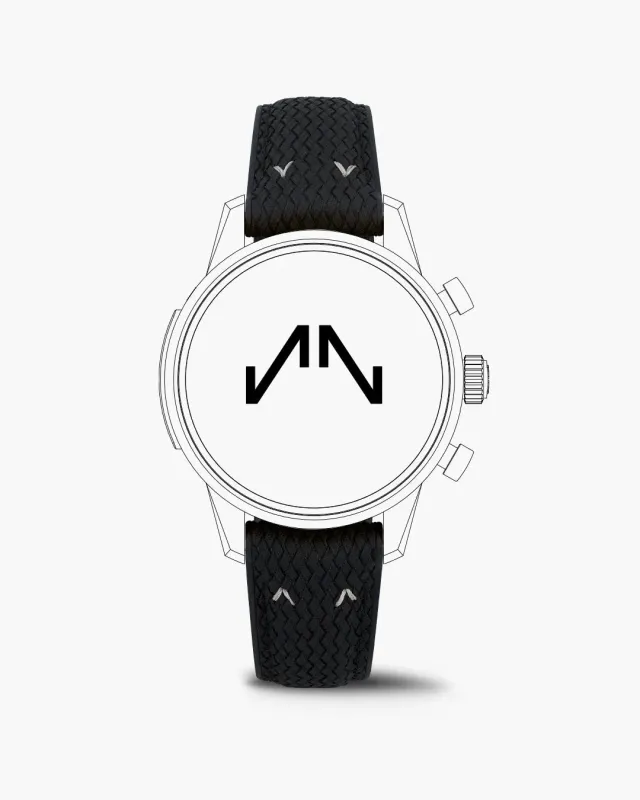 Norqain Freedom 60 Chrono horlogebandje zwart perlon rubber