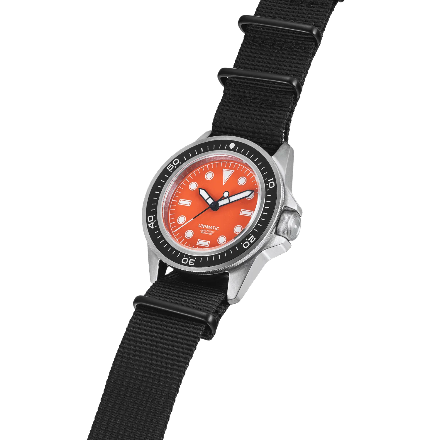 Unimatic Modello Uno U1-PD3-OR horloge oranje 300M