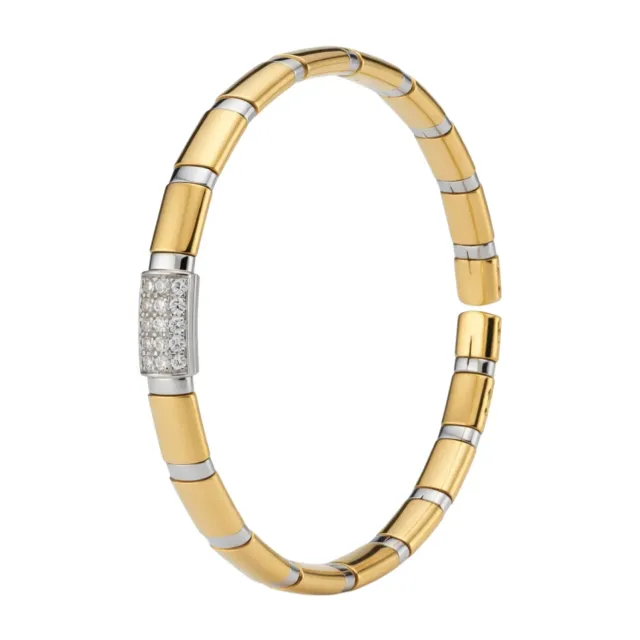 Juwelier Ripassa gouden bicolor armband met diamant