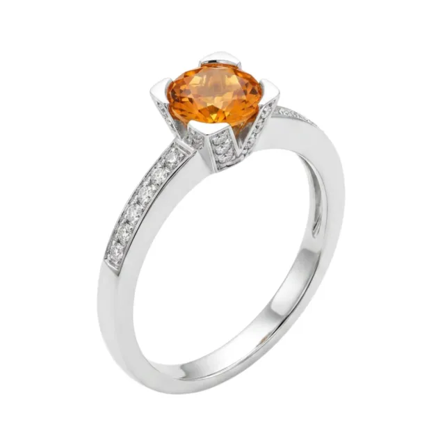 Juwelier Ripassa Citrien Diamant witgouden ring