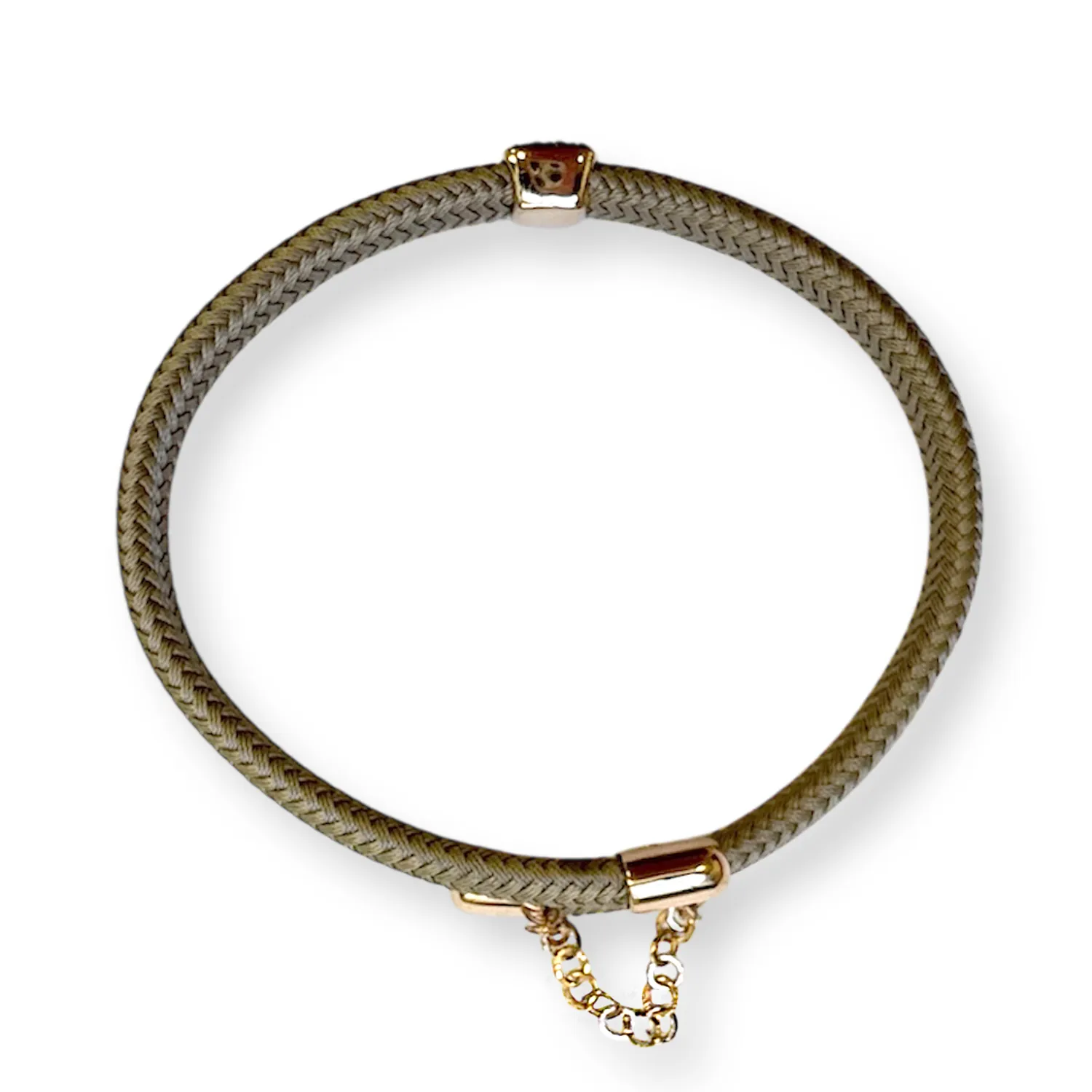 Juwelier Ripassa koordarmband rosé goud champagne diamant