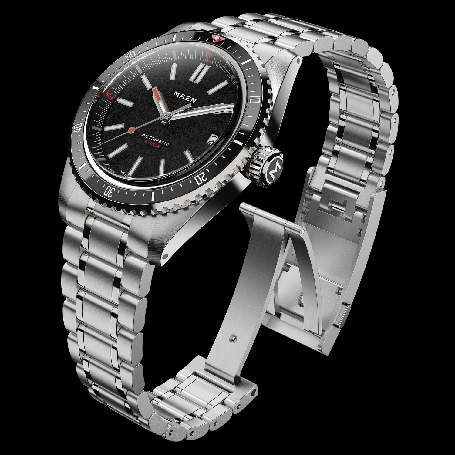 Maen Hudson M1.1.5 horloge 38mm staal