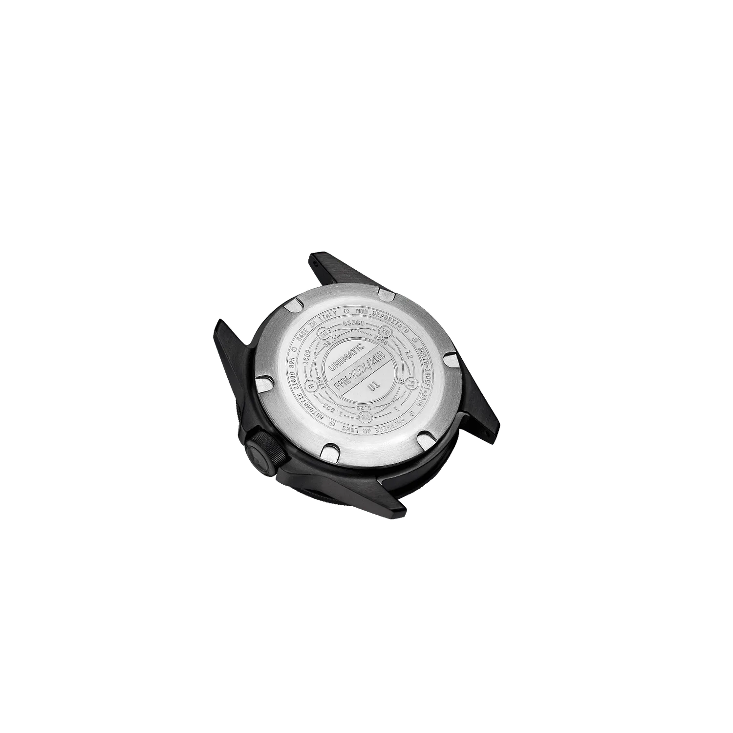 Unimatic Modello Uno U1-FMN duikhorloge zwart DLC