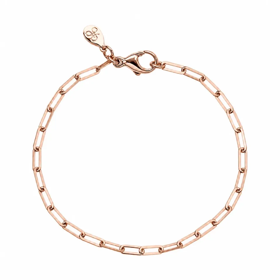 Juwelier Ripassa schakelarmband roségoud fijn