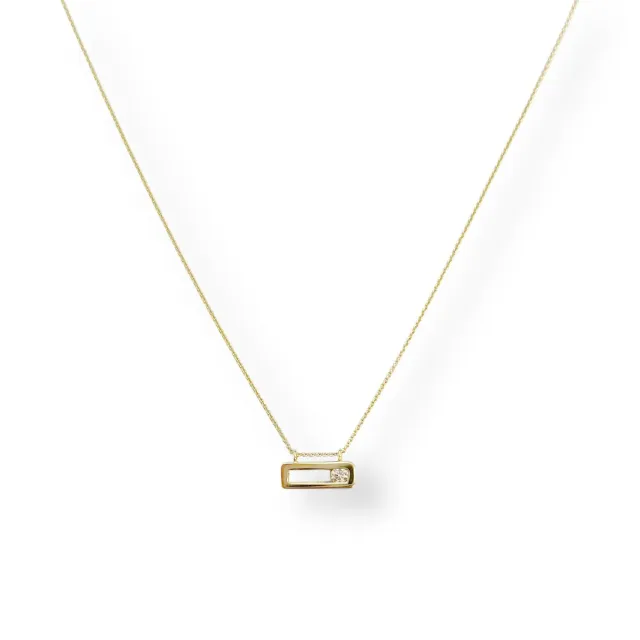 Juwelier Ripassa geel gouden collier diamant