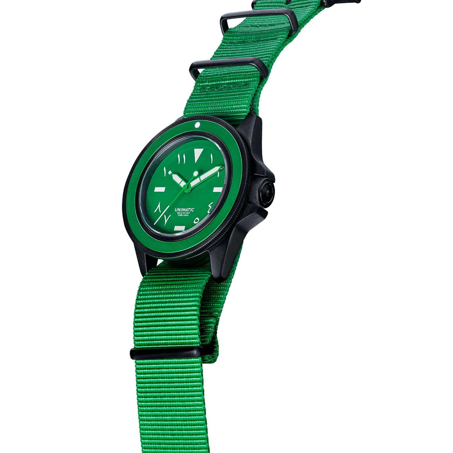 Unimatic Modello Uno U1-KSA duikhorloge groen automaat
