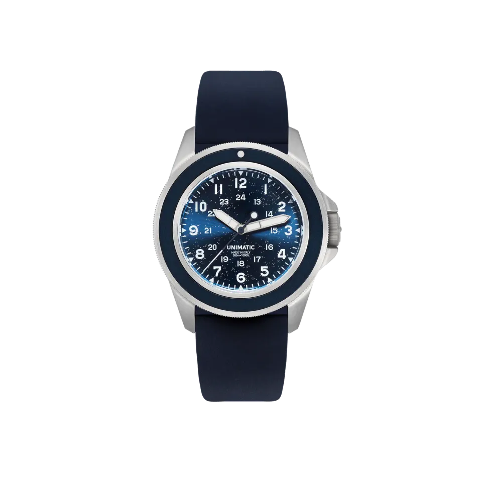 Unimatic Modello Uno U1-SFM duikhorloge blauw 300m