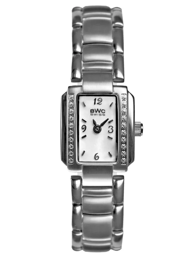 BWC-Swiss Ronda 751 20156.50.02 dameshorloge staal 20mm