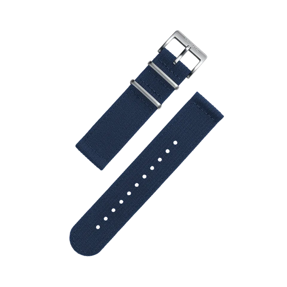 Unimatic Seatbelt horlogeband 22mm zwart nylon