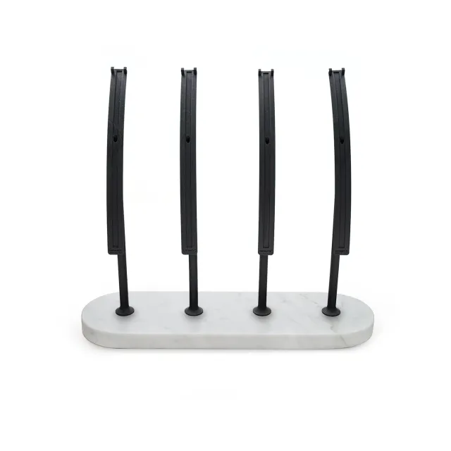 Unimatic Display 4 horloges totem ghost Carrara marmer wit