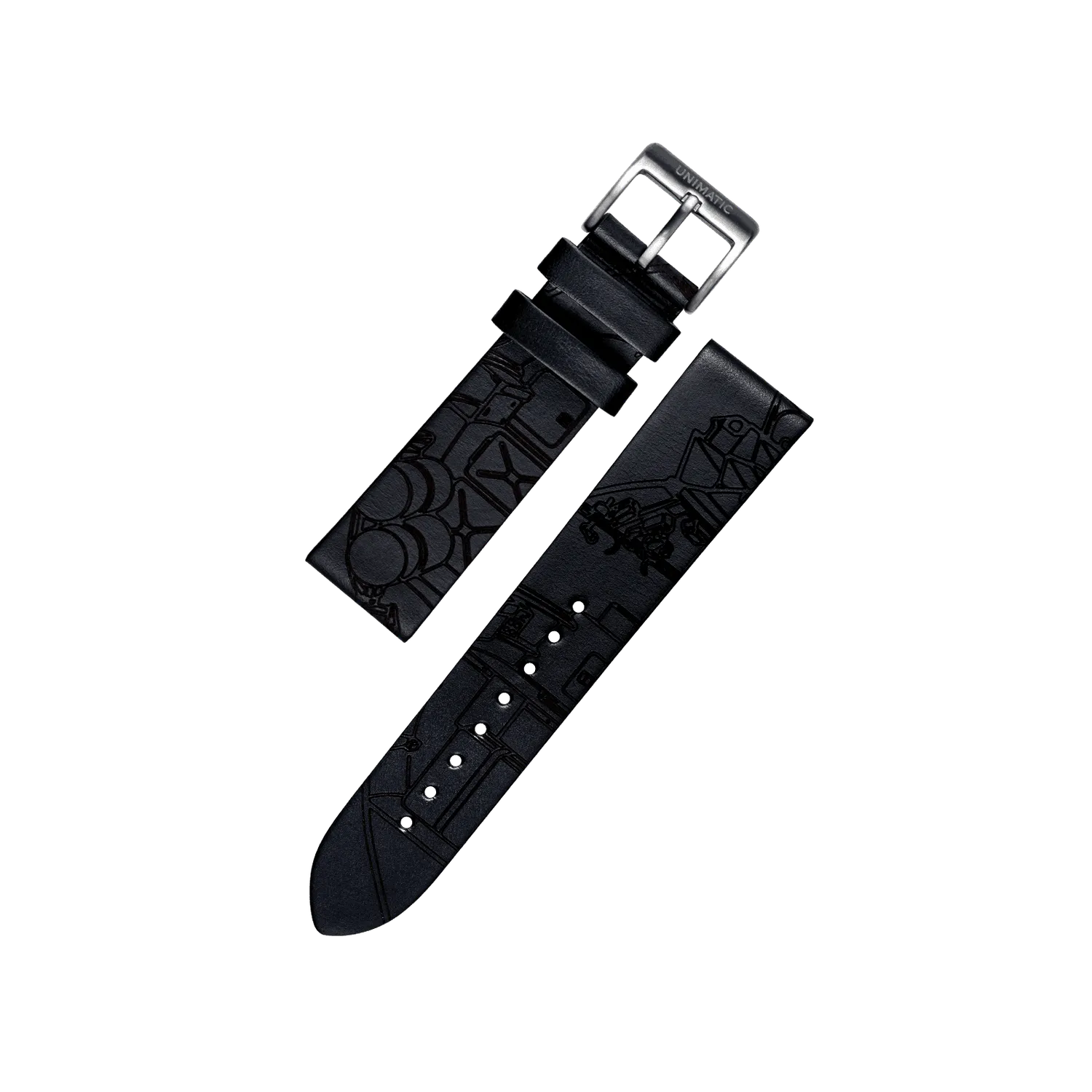 Unimatic Modello Tre U3-AS horloge zwart 40mm