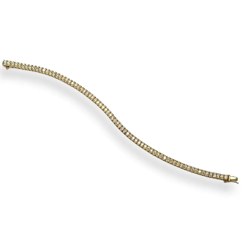 Juwelier Ripassa geel gouden armband zirkonia