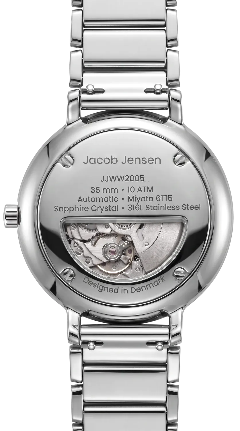 Jacob Jensen Aekvator 2005 horloge staal zilver
