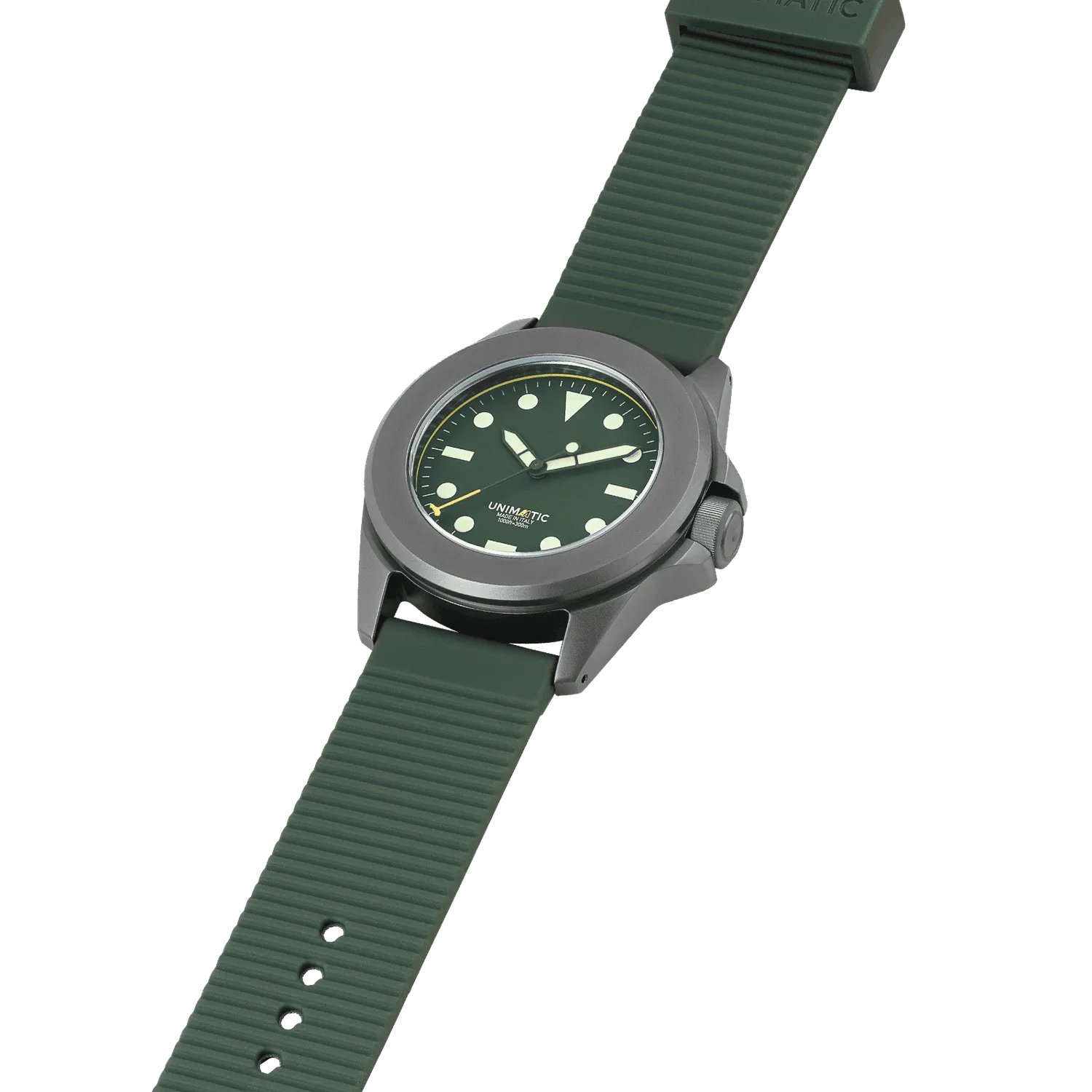 Unimatic Modello Quattro UT4-AA horloge groen 300m