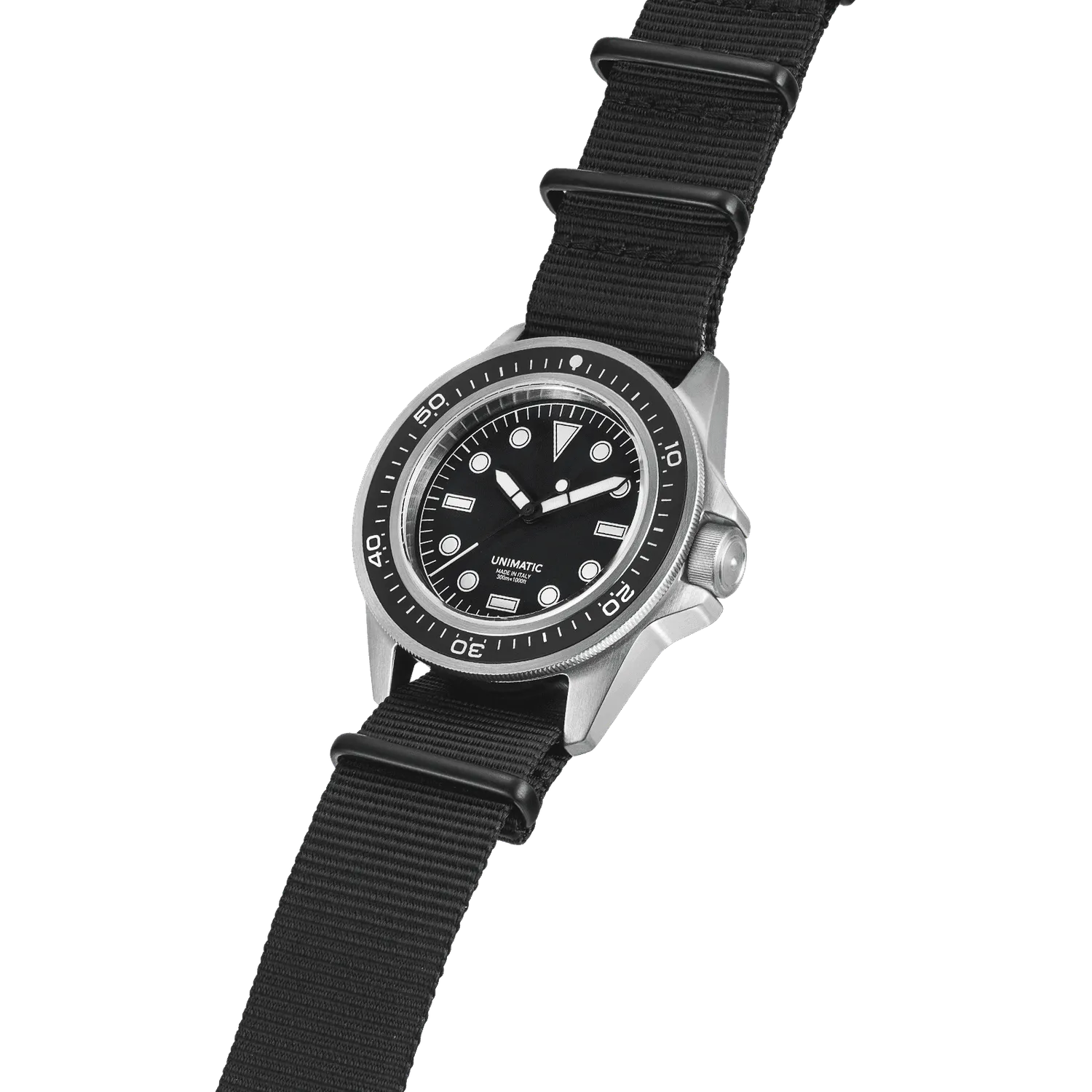 Unimatic Modello Uno U1-PD3-B duikhorloge 40mm zwart