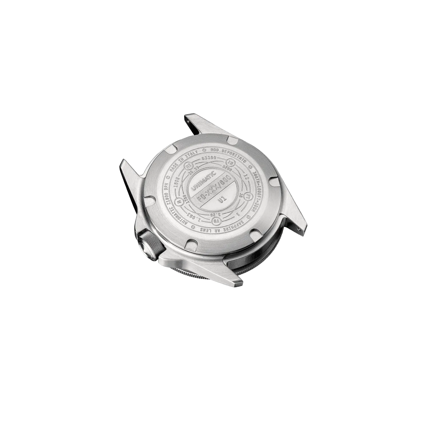 Unimatic Modello Uno U1-FD duikhorloge zwart datum