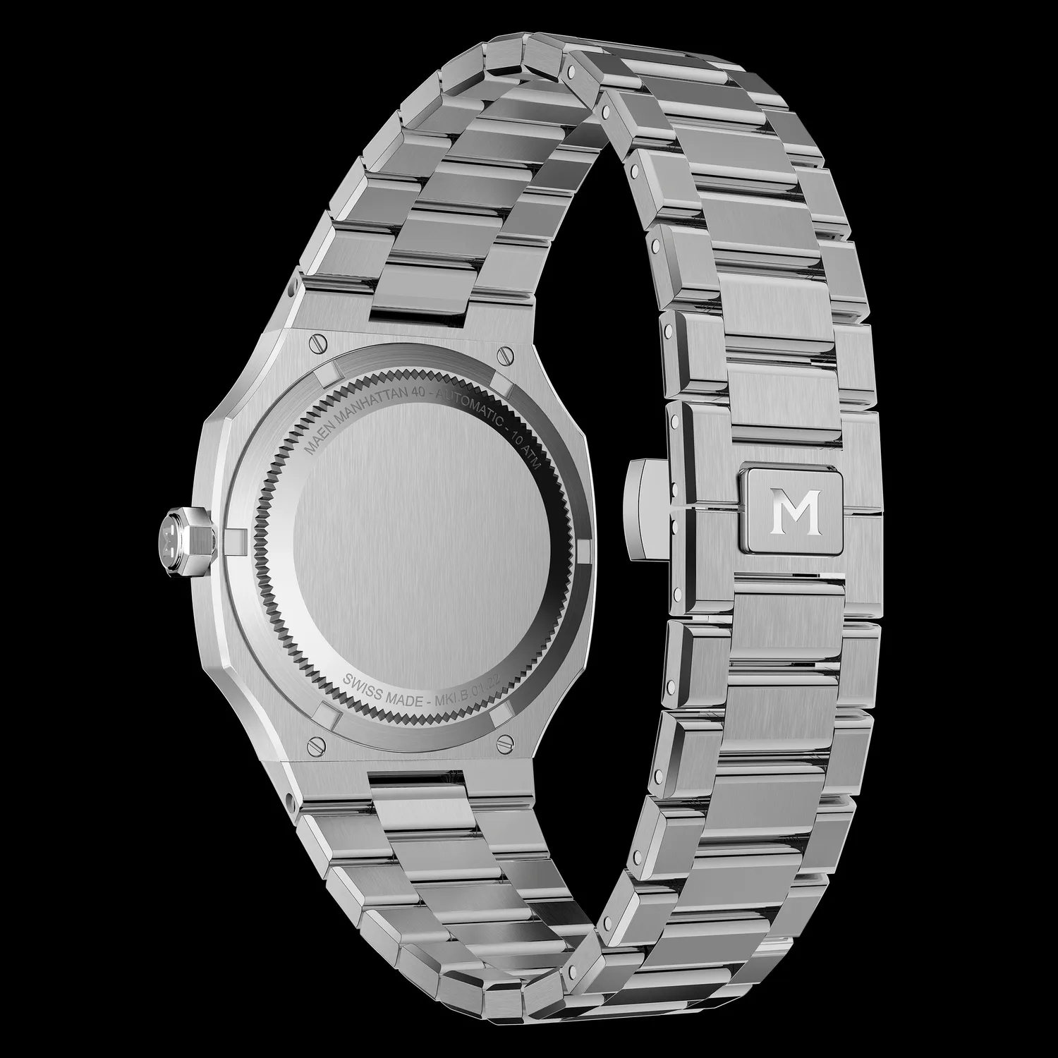 Maen Manhattan M3.1.2 horloge 40mm staal geïntegreerd