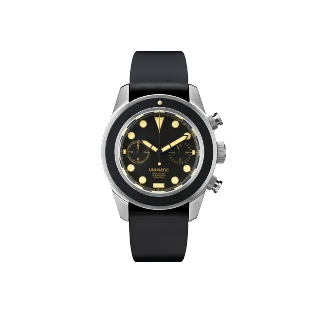 Unimatic Modello Tre U3-A duikhorloge zwart 40mm