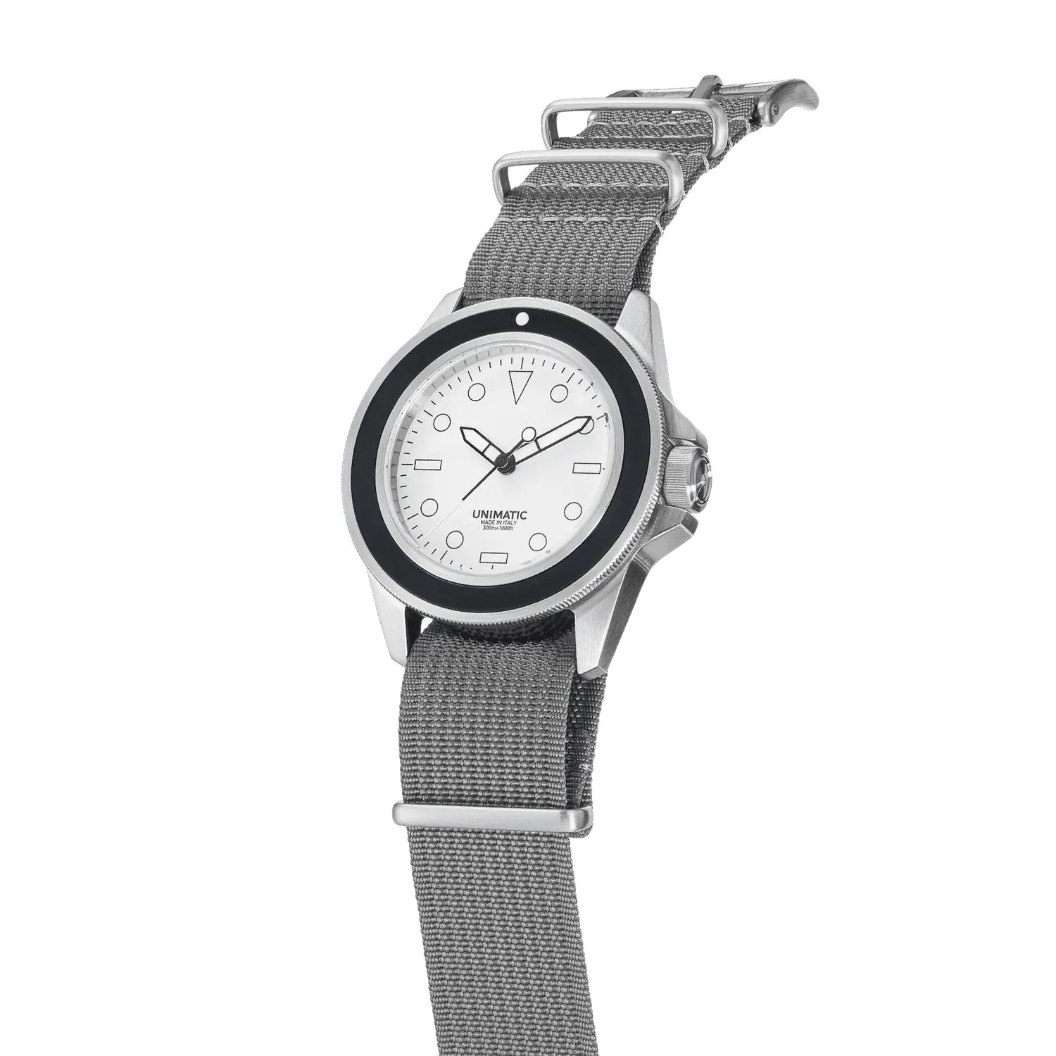Unimatic Modello Uno U1-FL duikhorloge wit-full-lume automaat