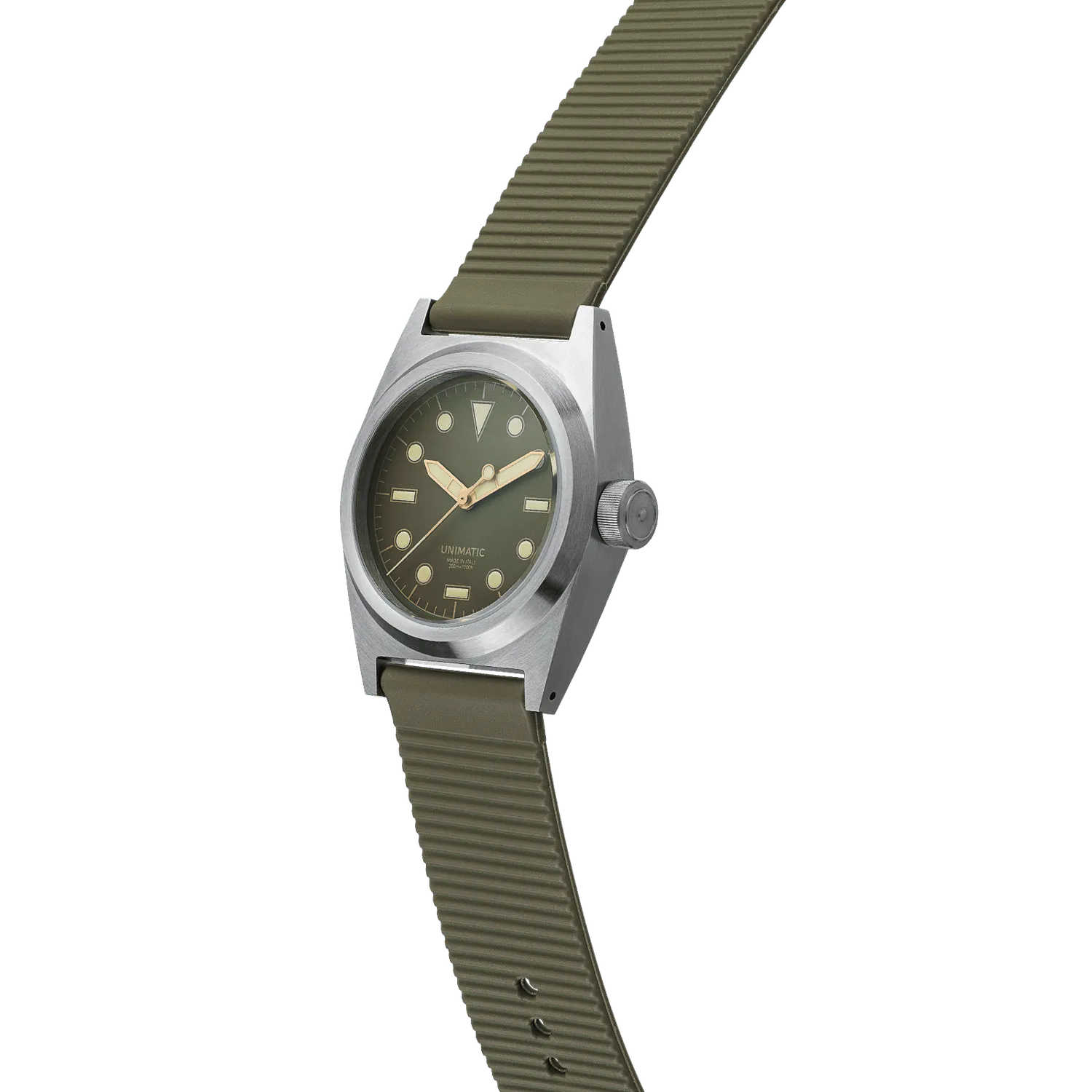 Unimatic Modello Due U2S-8O horloge olijf 300M