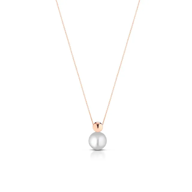 Juwelier Ripassa parelhanger roségoud met parel