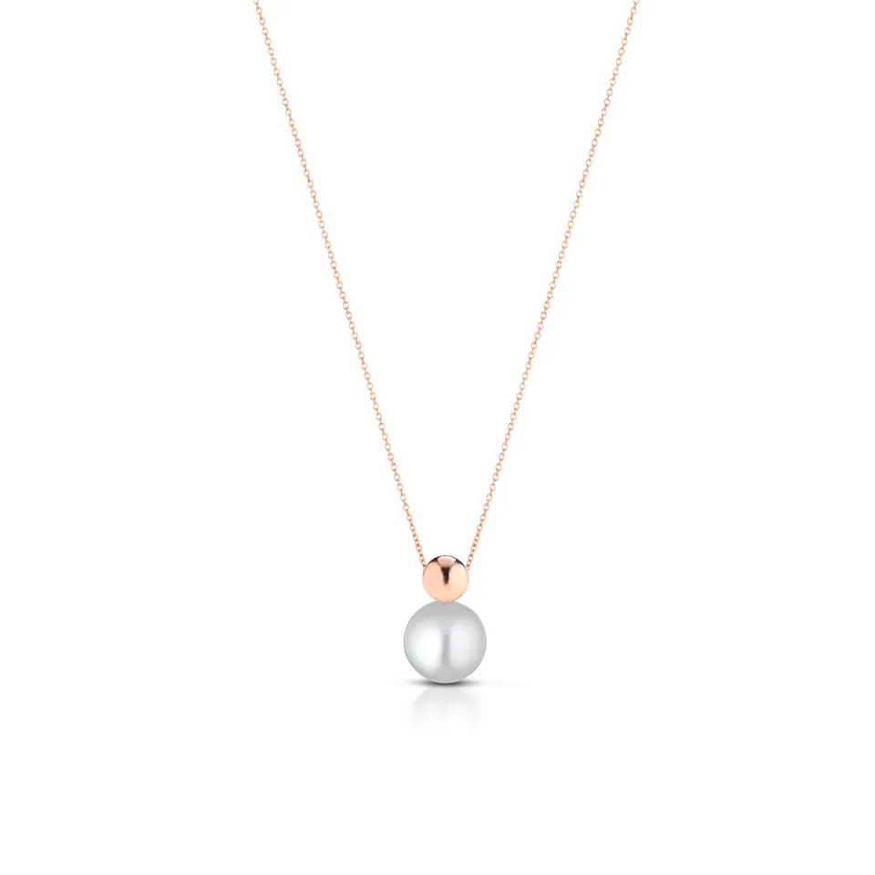 Juwelier Ripassa parelhanger roségoud met parel