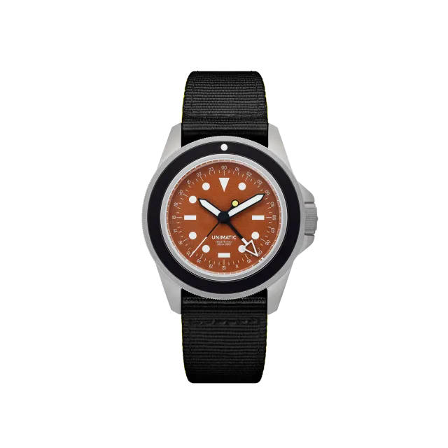 Unimatic Modello Uno U1-GMT-TSP horloge rood 300M