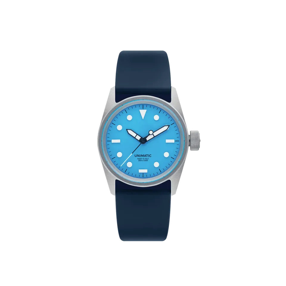 Unimatic Modello Cinque UT5-IPN horloge blauw 36mm