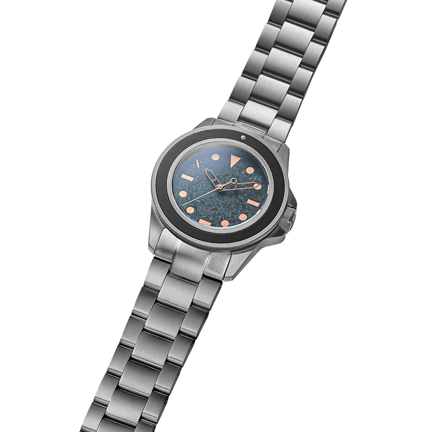 Unimatic Modello Uno U1-NRN duikhorloge koper groen automaat
