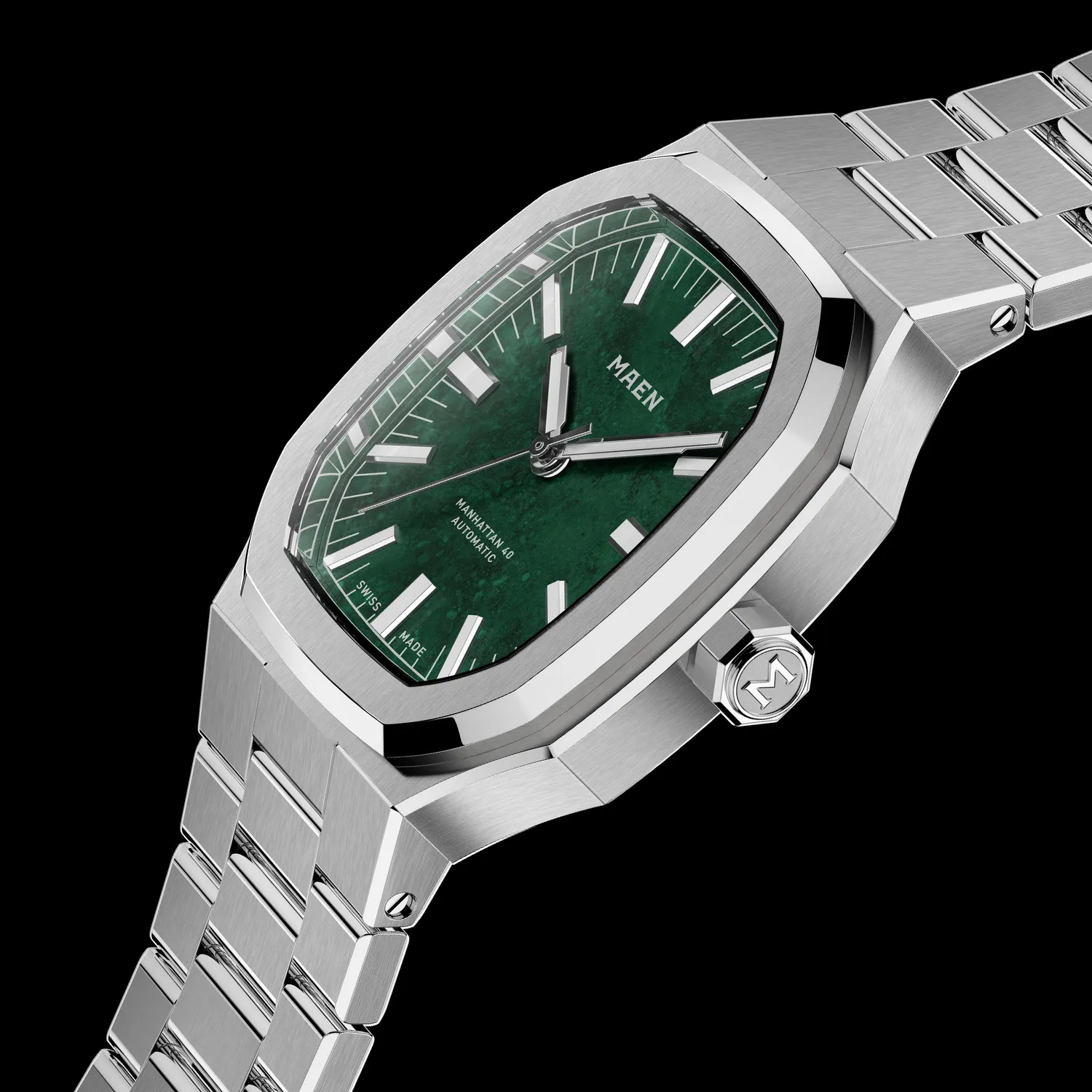 Maen Manhattan 40 MSD.01 horloge staal groot