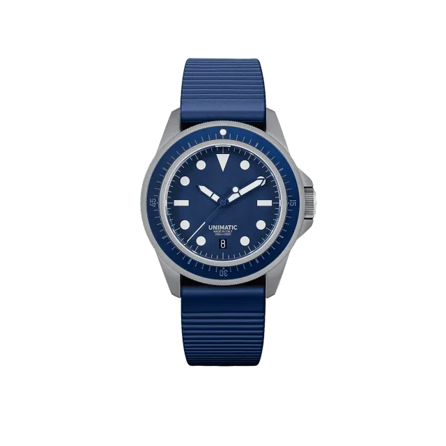 Unimatic Modello Uno U1S-T-MP duikhorloge blauw titanium