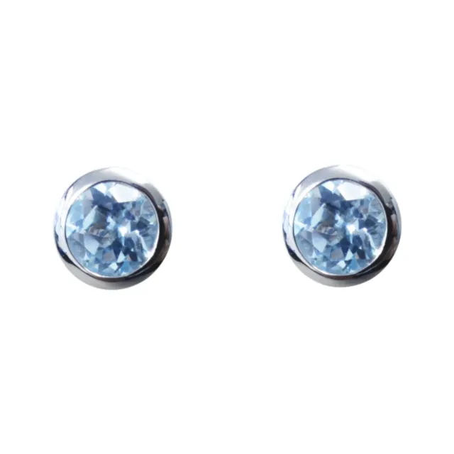 Juwelier Ripassa wit gouden oorstekers met topaas
