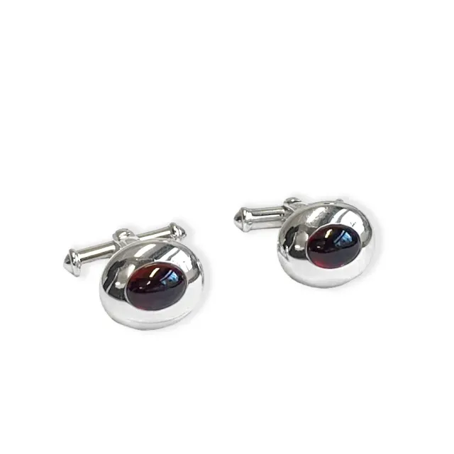 Juwelier Ripassa manchetknopen met granaat