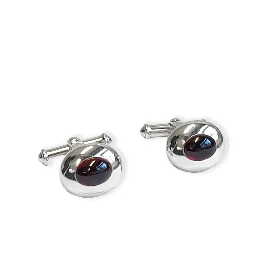 Juwelier Ripassa manchetknopen met granaat