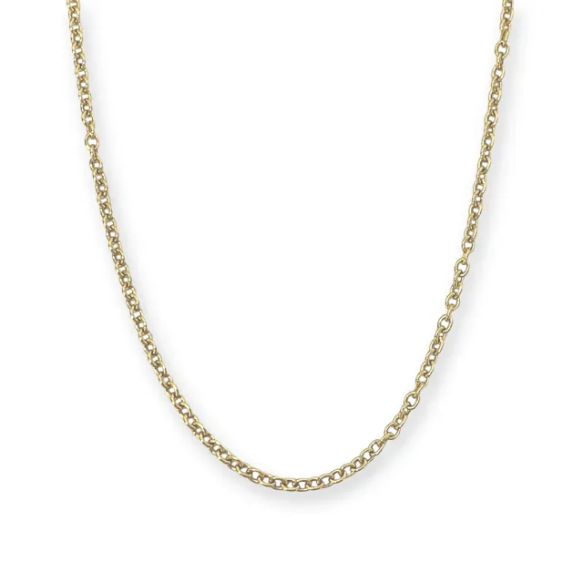 Juwelier Ripassa geel gouden collier 50 cm