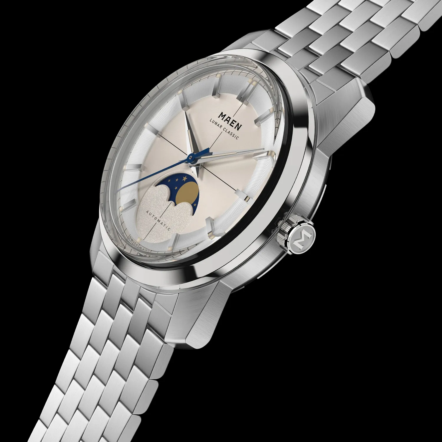 Maen Lunar Classic 36 M7.1.1 horloge maanfase automaat