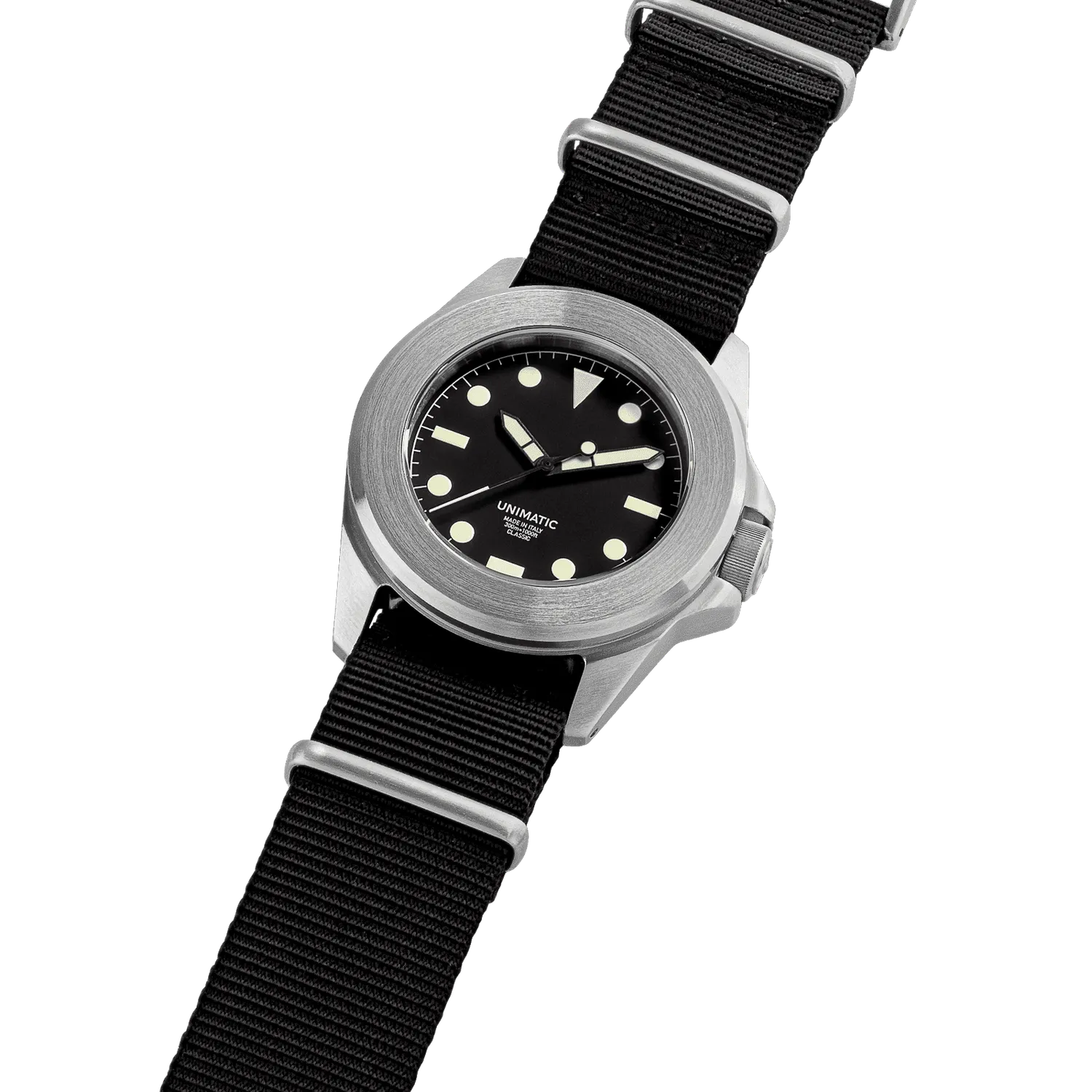 Unimatic Modello Quattro UC4 horloge zwart NATO
