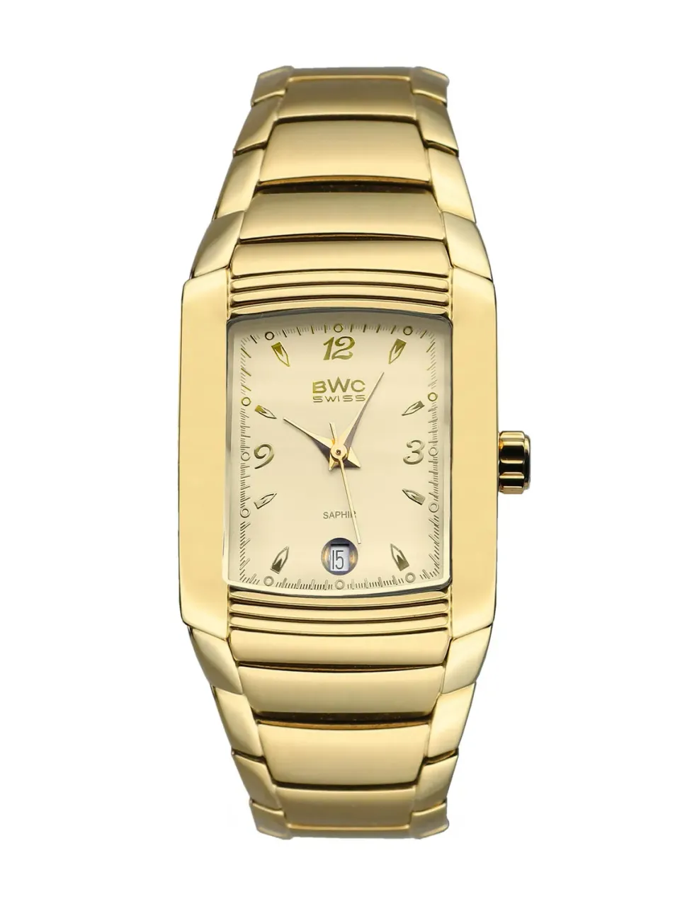 BWC-Swiss 20780.51.06 dameshorloge champagne tonneau 25 mm