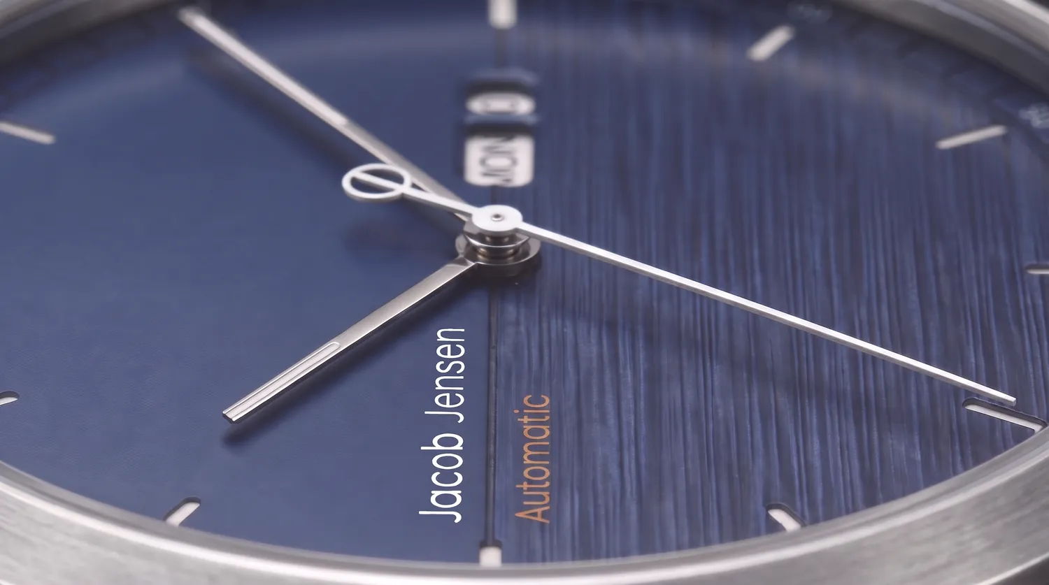Jacob Jensen Aekvator 1007 horloge blauw staal 42 mm