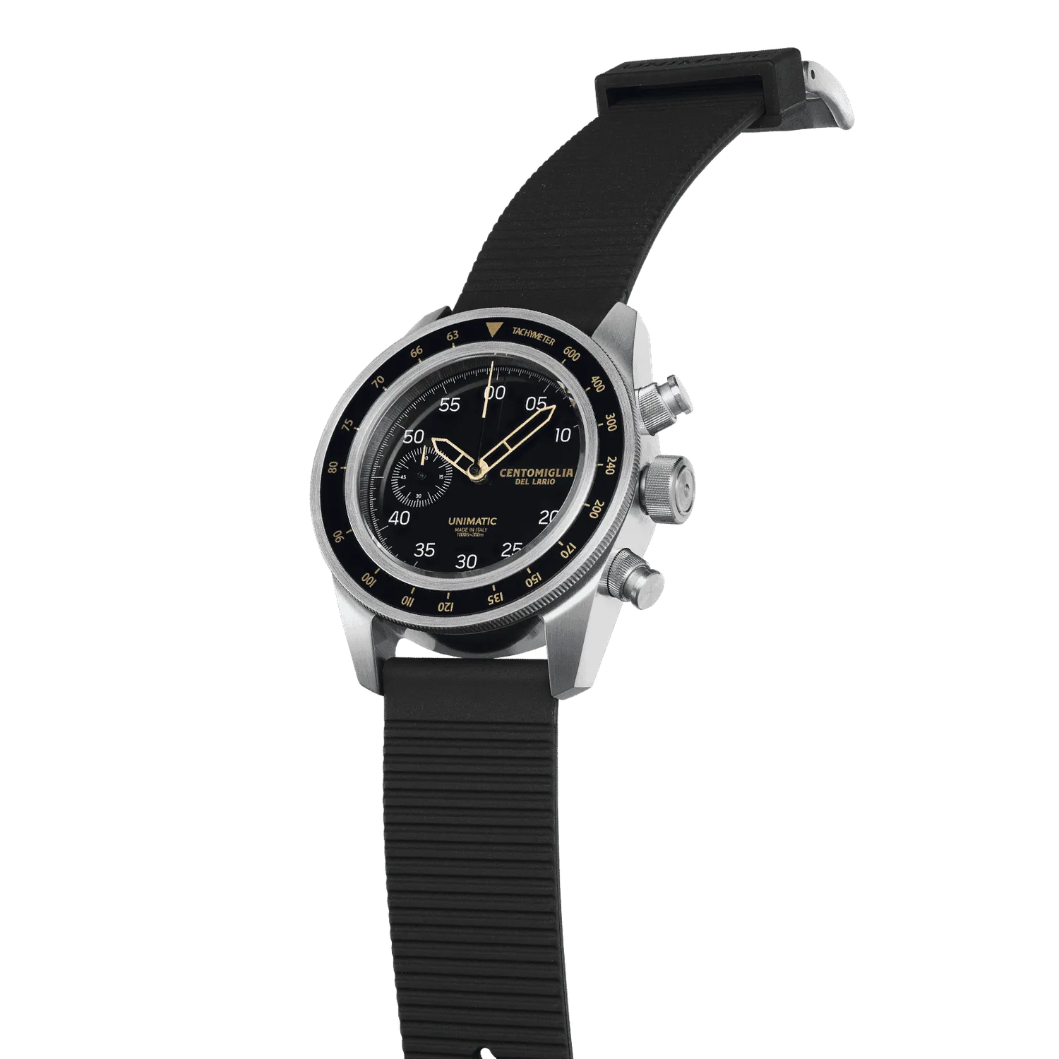 Unimatic Modello Tre U3-CDL chrono duikhorloge zwart