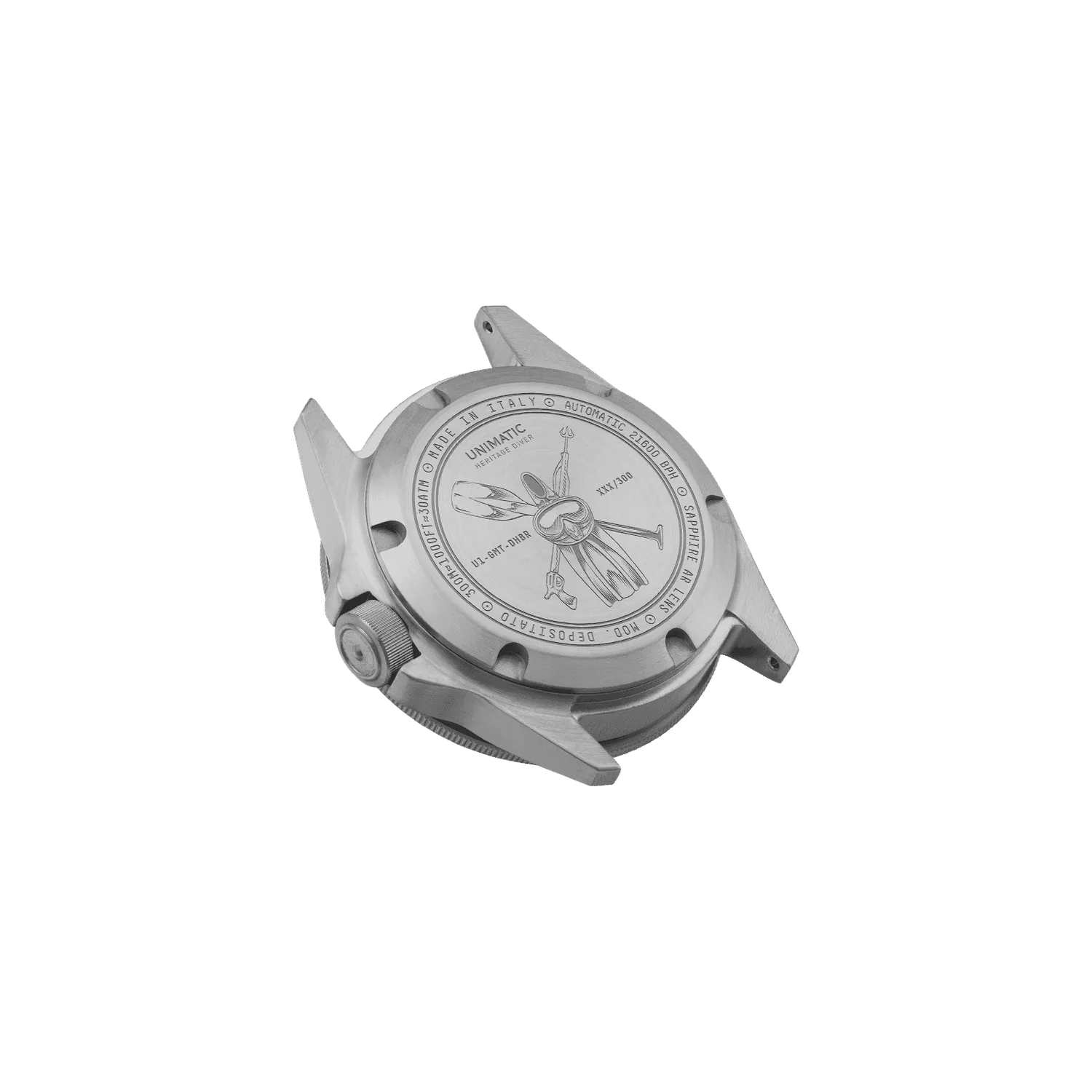 Unimatic Modello Uno U1-GMT-DHBR GMT horloge bruin 300m
